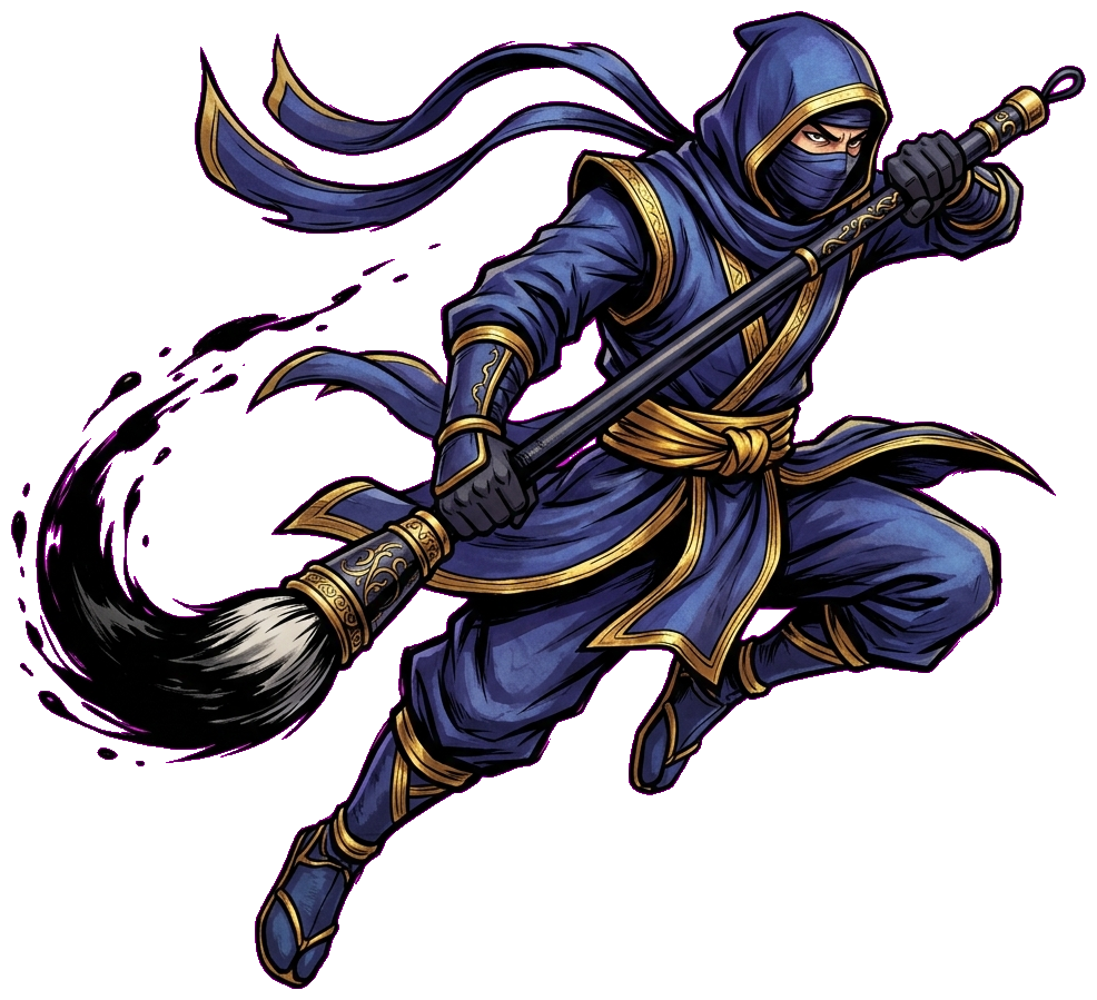 Calligraphy ninja